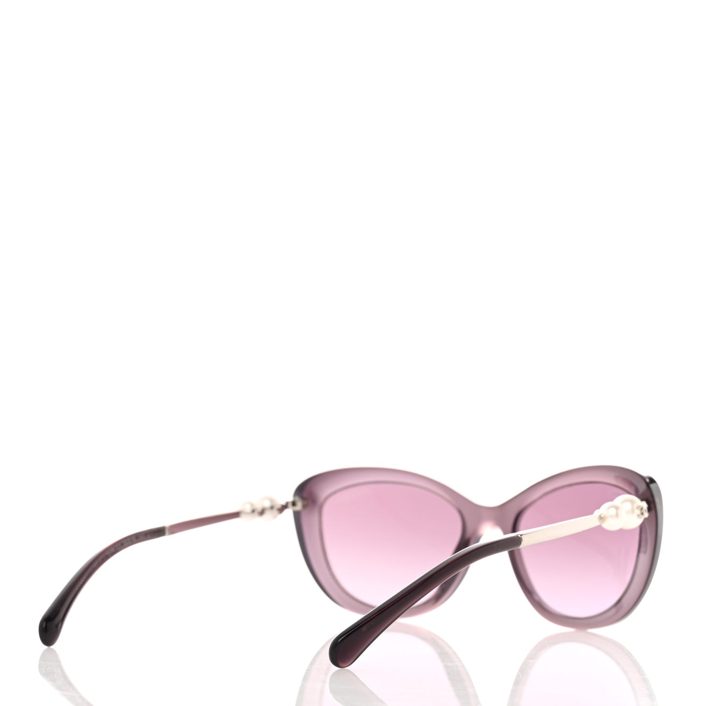 Polarized Cat Eye Pearl Sunglasses 5340-H Pink