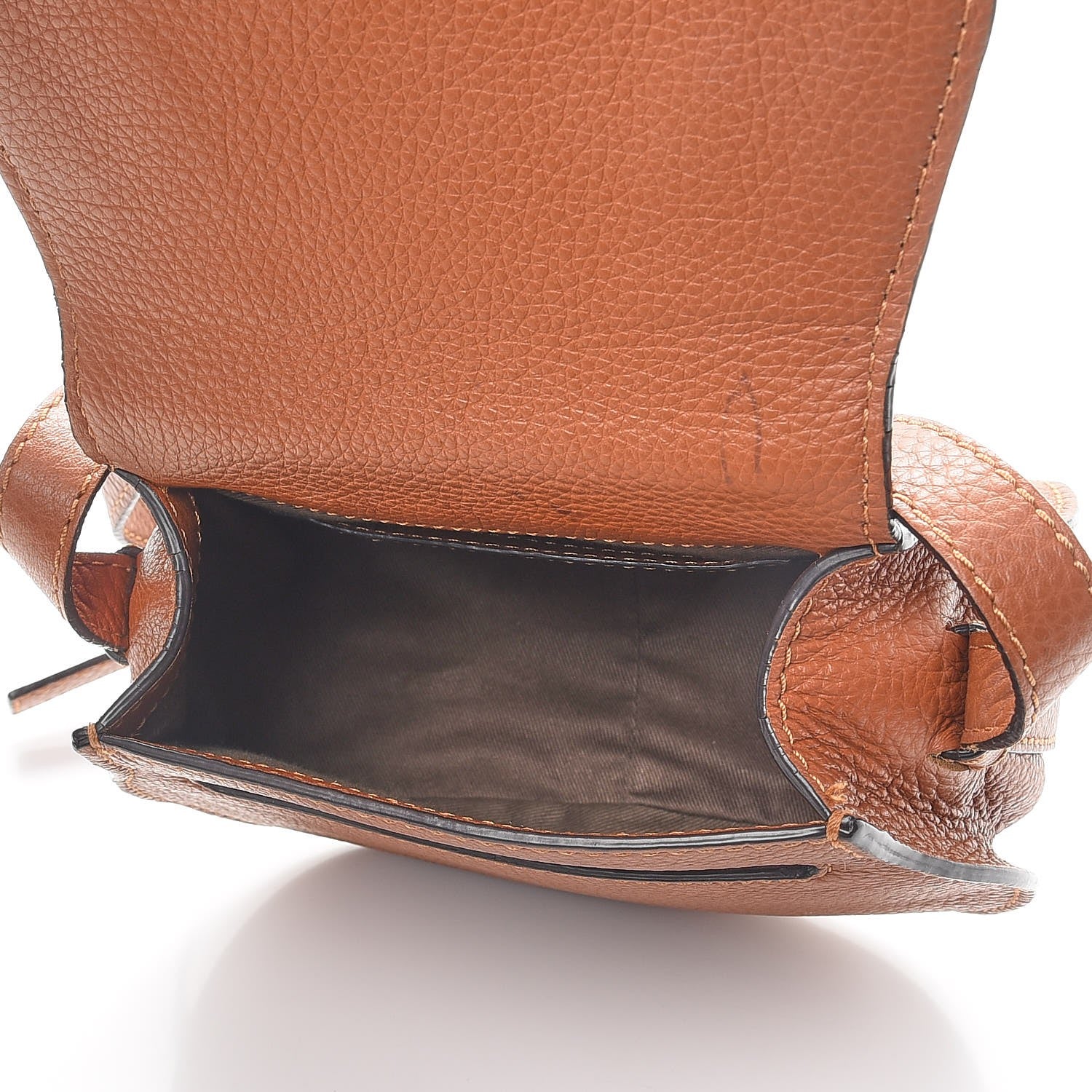 Chloe Calfskin Mini Marcie Round Crossbody Bag Tan 5 of 12