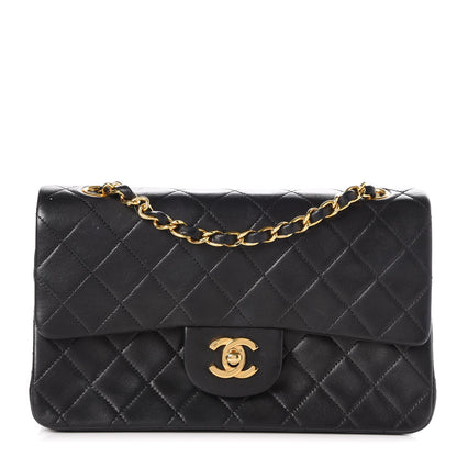 Chanel Lambskin Quilted Small Double Flap Black 1 of 11