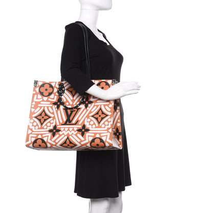 Louis Vuitton Monogram Giant Crafty Onthego GM Crème Caramel 2 of 11