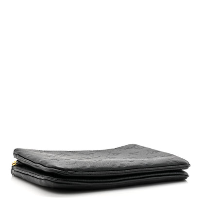 Louis Vuitton Empreinte Double Zip Pochette Black 4 of 12