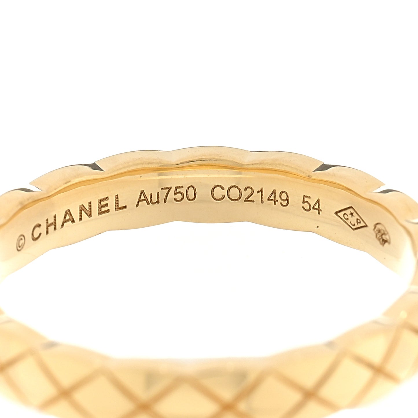 18K Yellow Gold Mini Coco Crush Ring 54 6.75