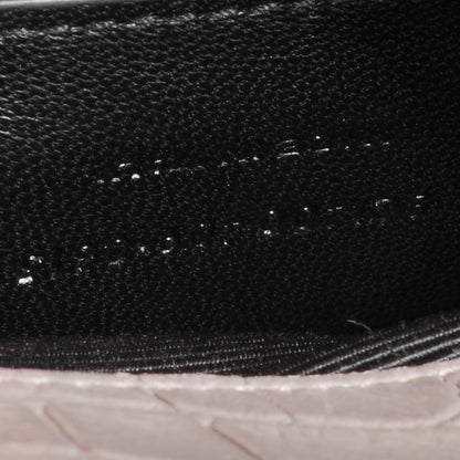 Saint Laurent Crocodile Embossed Classic Monogram Clutch Fog 8 of 8