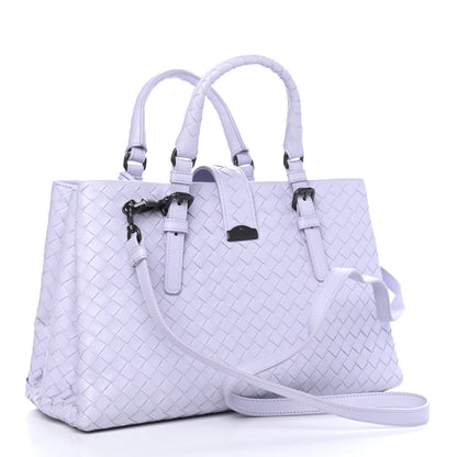 Bottega Veneta Light Calf Intrecciato Small Roma Oyster Lilac 2 of 4