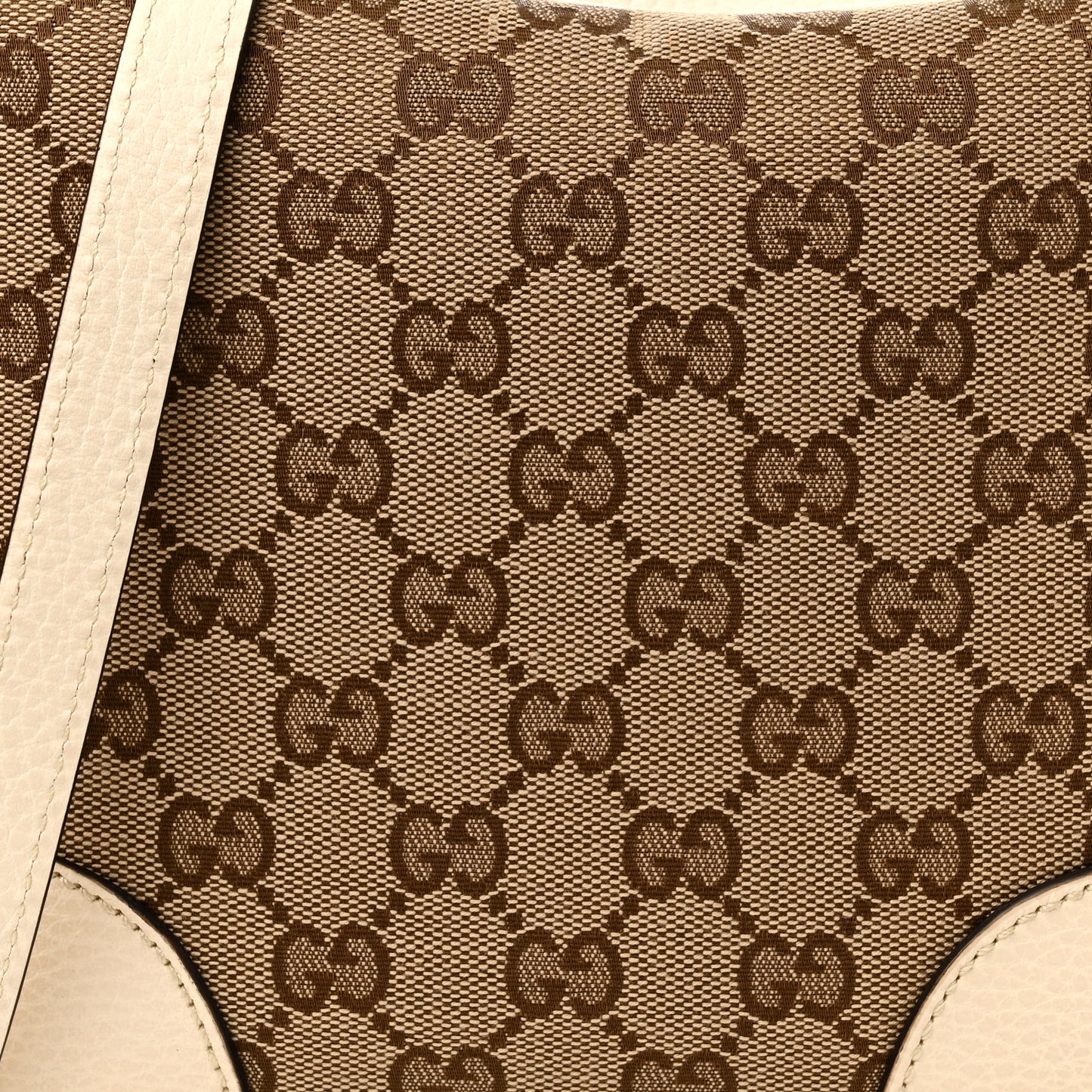Monogram Dollar Calfskin Mini Bree Messenger Bag Beige Ebony Avoire