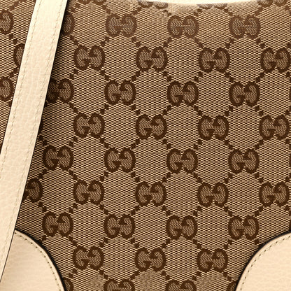 Gucci Monogram Dollar Calfskin Mini Bree Messenger Bag Beige Ebony Avoire 8 of 10