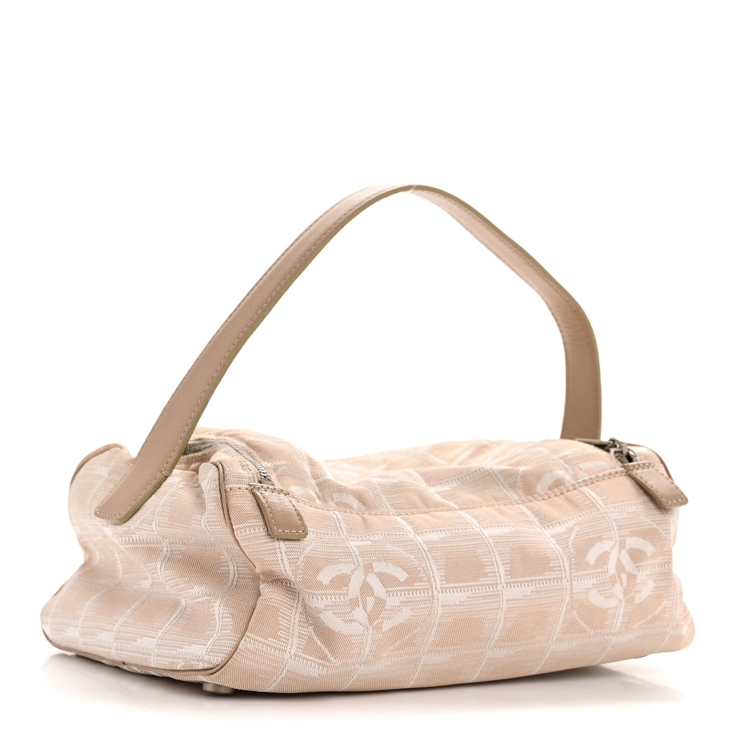 Chanel Nylon Travel Cosmetic Case Beige 3 of 10
