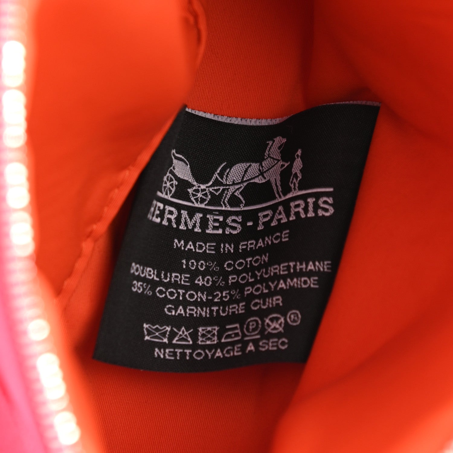 Hermes Cotton Canvas Mini Mini Bolide Travel Cosmetic Pouch Hibiscus 6 of 7
