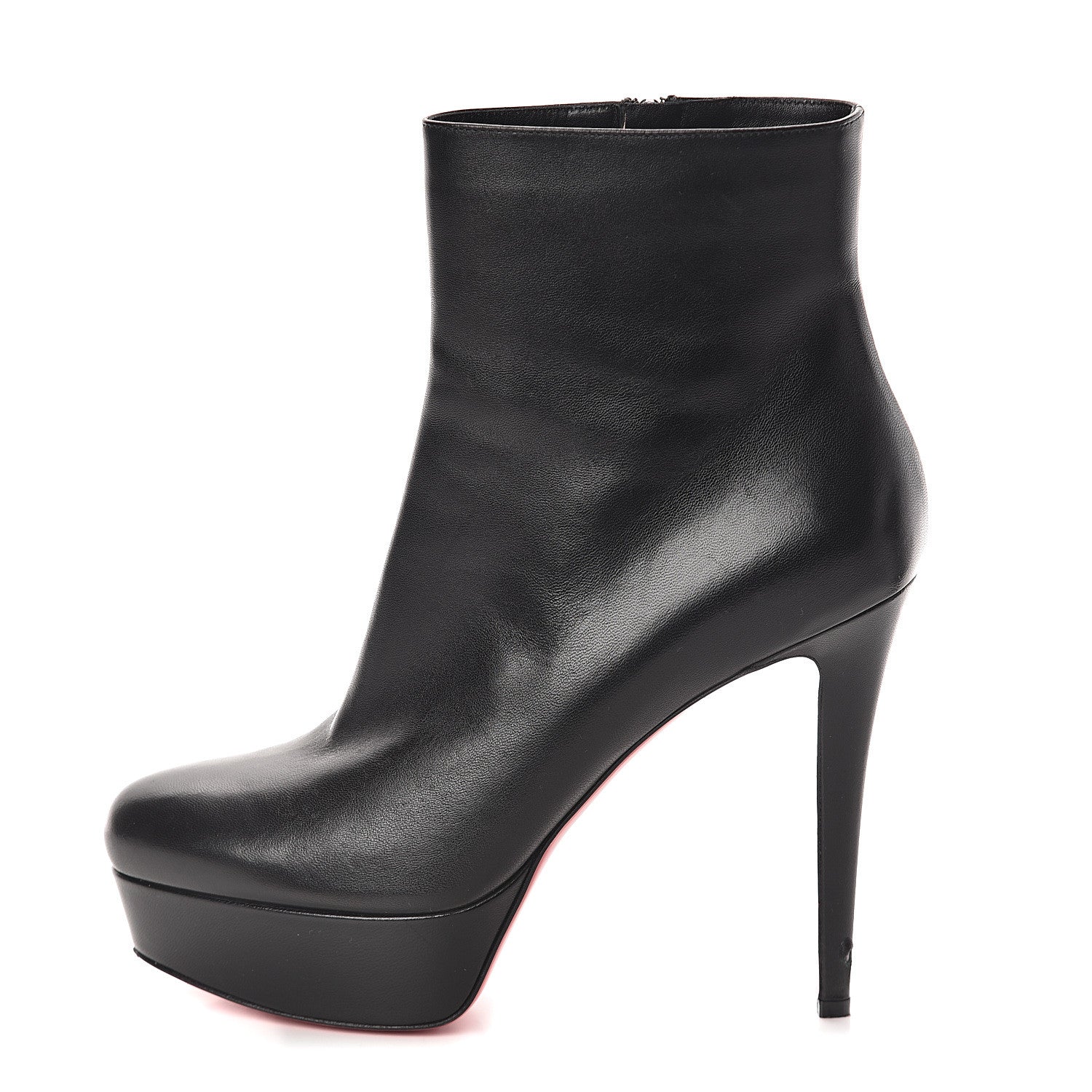 Christian Louboutin Calfskin Bianca 120 Ankle Boots 40 Black 1 of 7