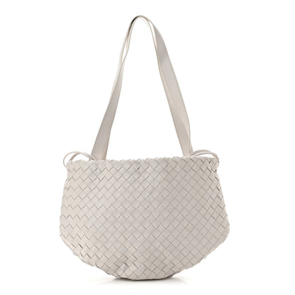Bottega Veneta Nappa Intrecciato Small Bulb White 1 of 10