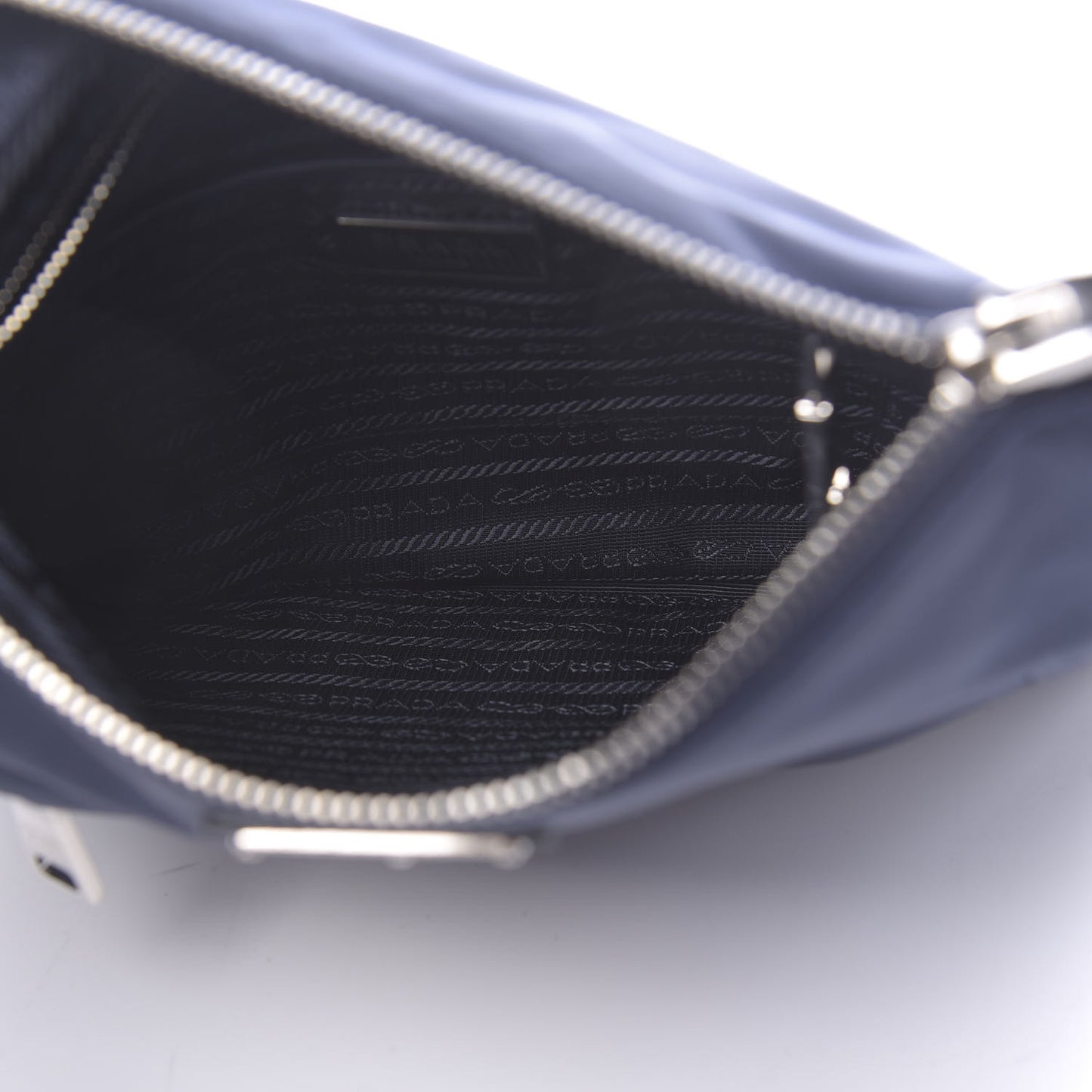 Tessuto Nylon Saffiano Flat Messenger Bag Baltico
