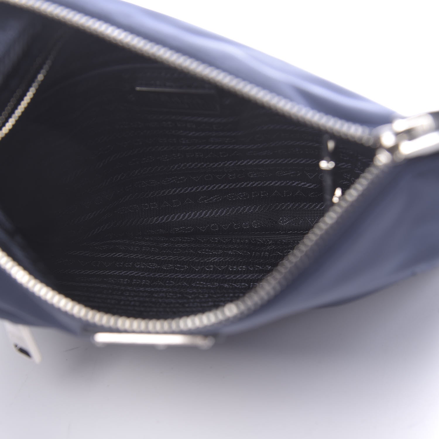 Prada Tessuto Nylon Saffiano Flat Messenger Bag Baltico 5 of 10
