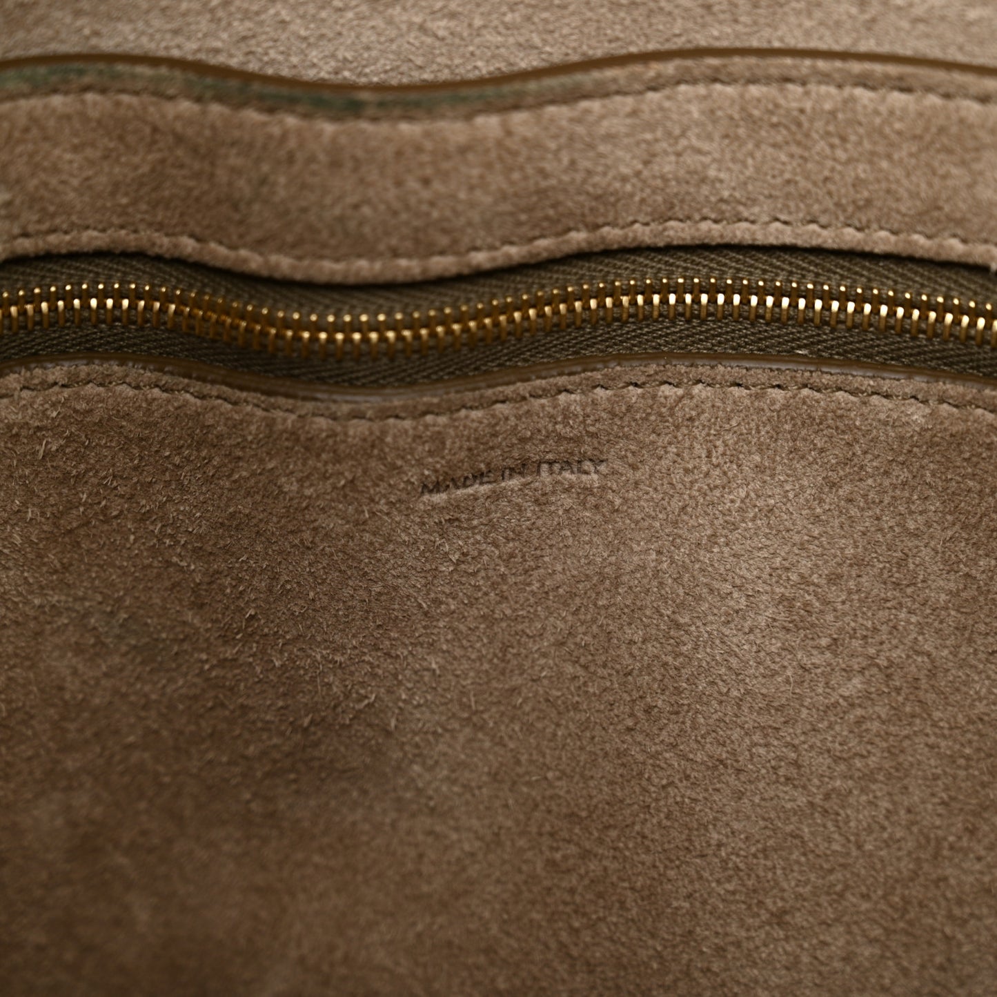 Soft Grained Calfskin Sangle Bucket Bag Taupe