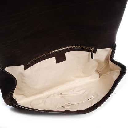 Gucci Nubuck Ribot Horse-Heads Clutch Brown 5 of 7