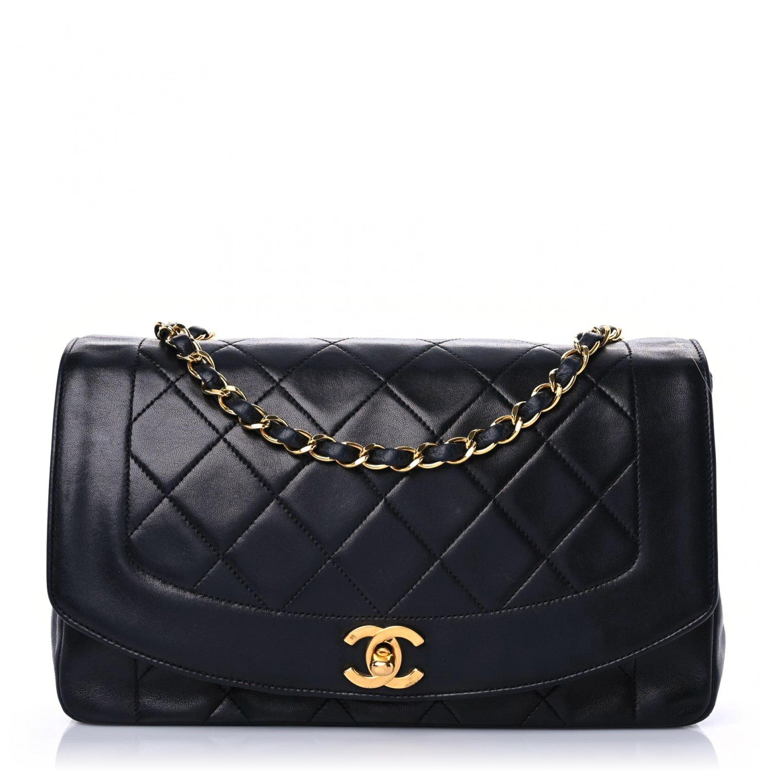 Chanel Lambskin Quilted Medium Single Flap Black 1 of 21