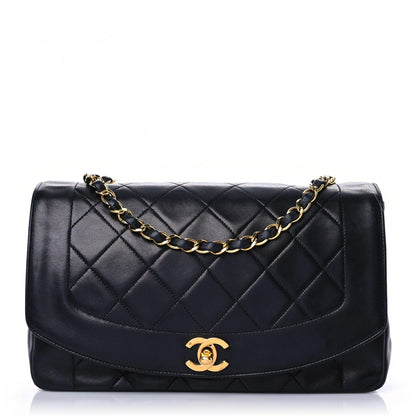 Chanel Lambskin Quilted Medium Single Flap Black 1 of 21