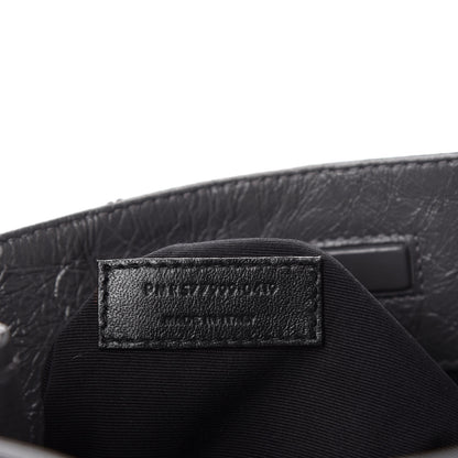 Saint Laurent Crinkled Calfskin Matelasse Monogram Medium Niki Shopper Tote Smog 9 of 10
