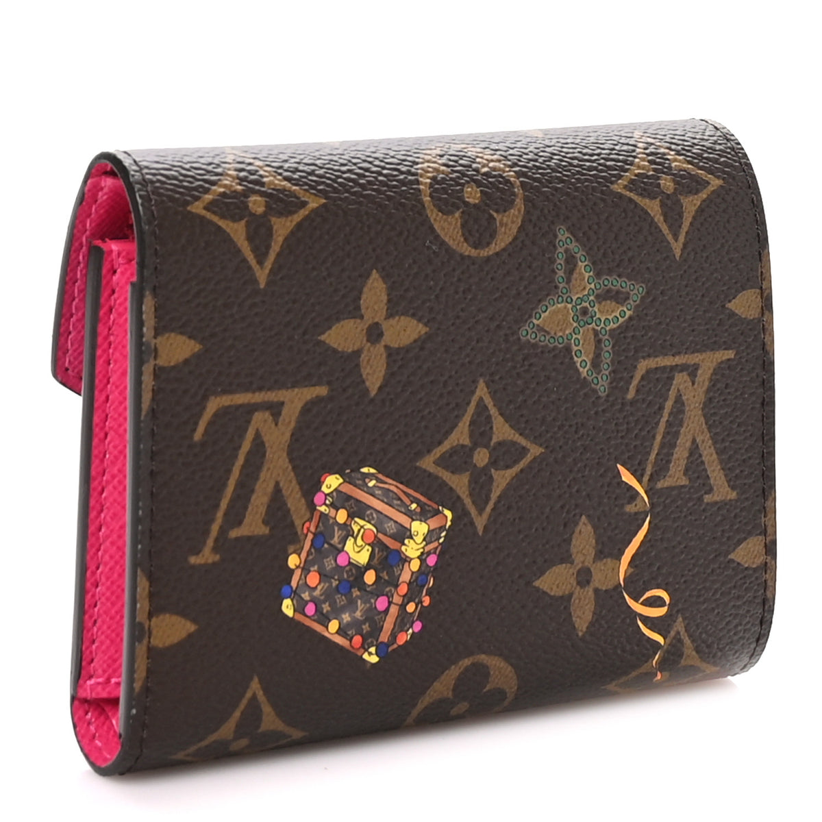 Louis Vuitton Monogram 2025 Christmas Animation Victorine Wallet Frozen Orchid 3 of 7