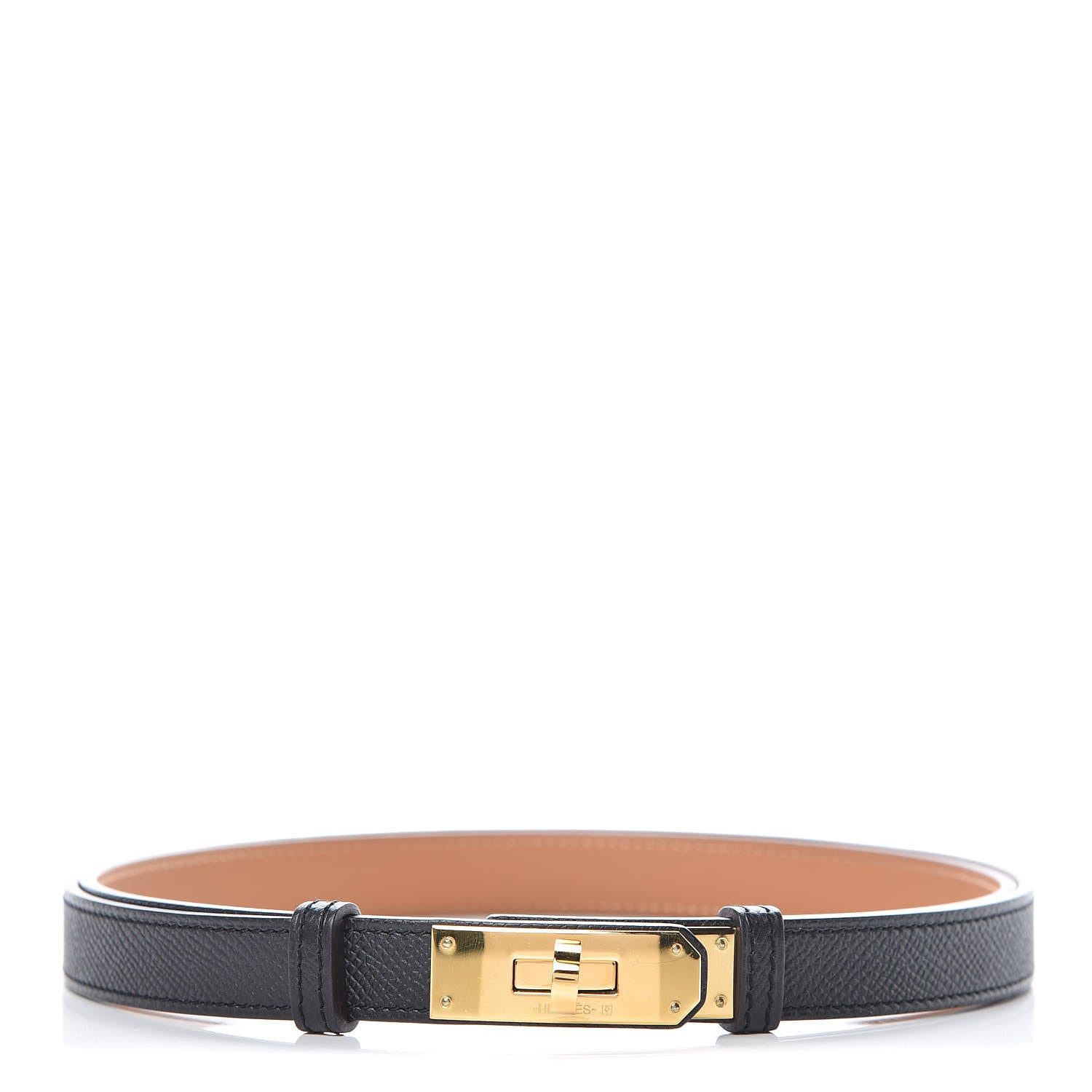 Hermes Epsom Kelly Belt Black 1 of 7
