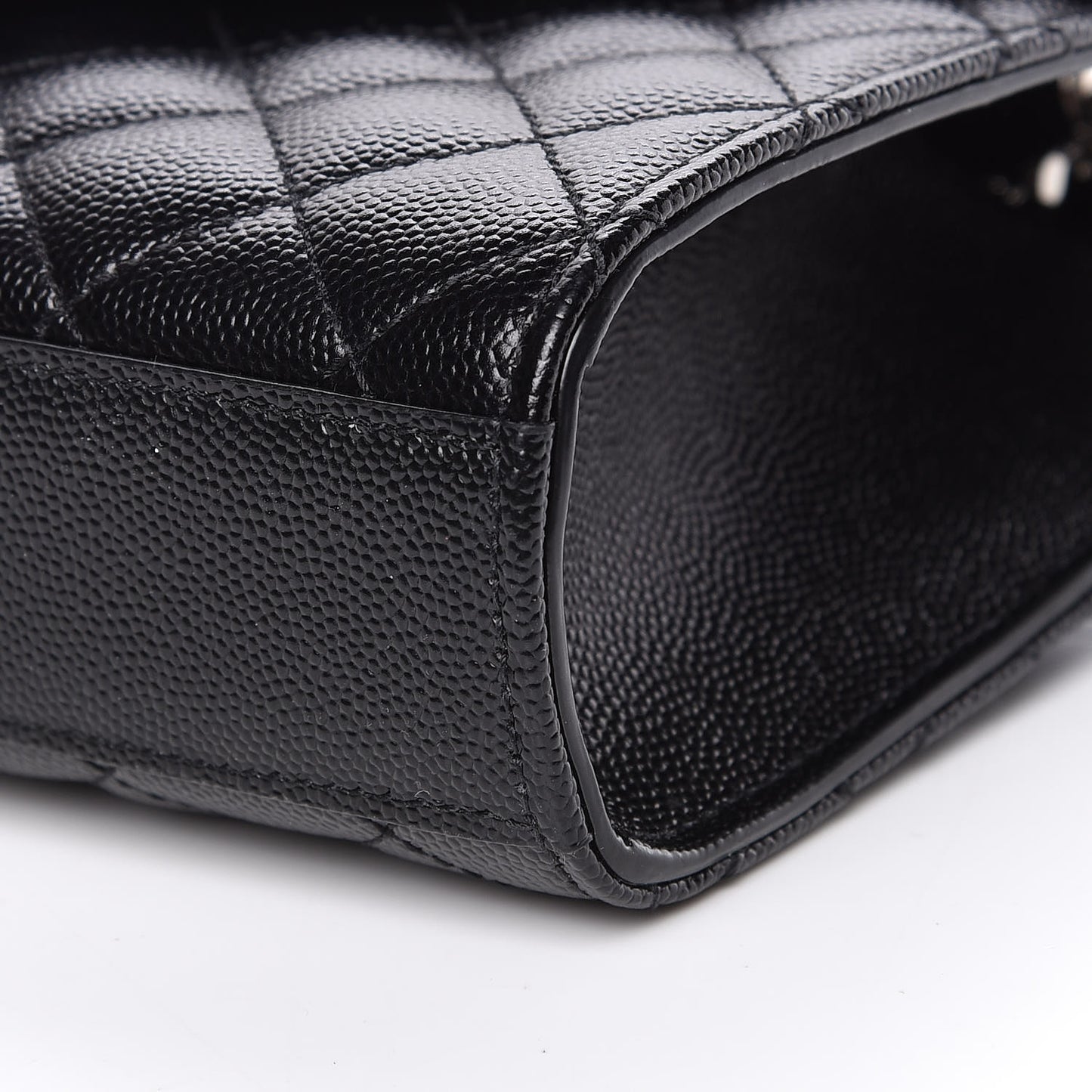 Grain De Poudre Tri-Quilt Monogram Small College Bag Black