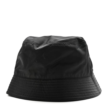 Prada Re-Nylon Metal Triangle Logo Womens Bucket Hat M Black 6 of 9