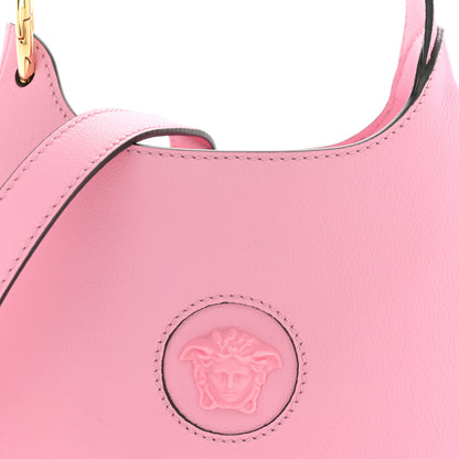 Versace Calfskin La Medusa Small Hobo Crossbody Pink 7 of 11