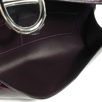 Hermes Niloticus Crocodile Egee Clutch Aubergine 7 of 8
