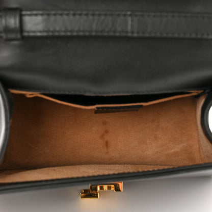 Gucci Calfskin Mini Sylvie Top Handle Bag Black 5 of 11