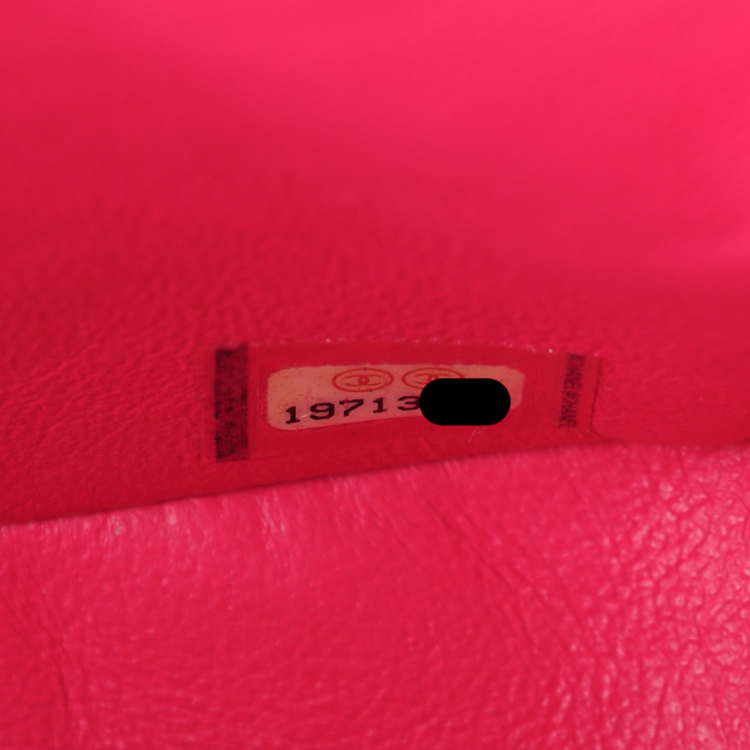 Chanel Lambskin Quilted Mini Rectangular Flap Dark Pink 8 of 8