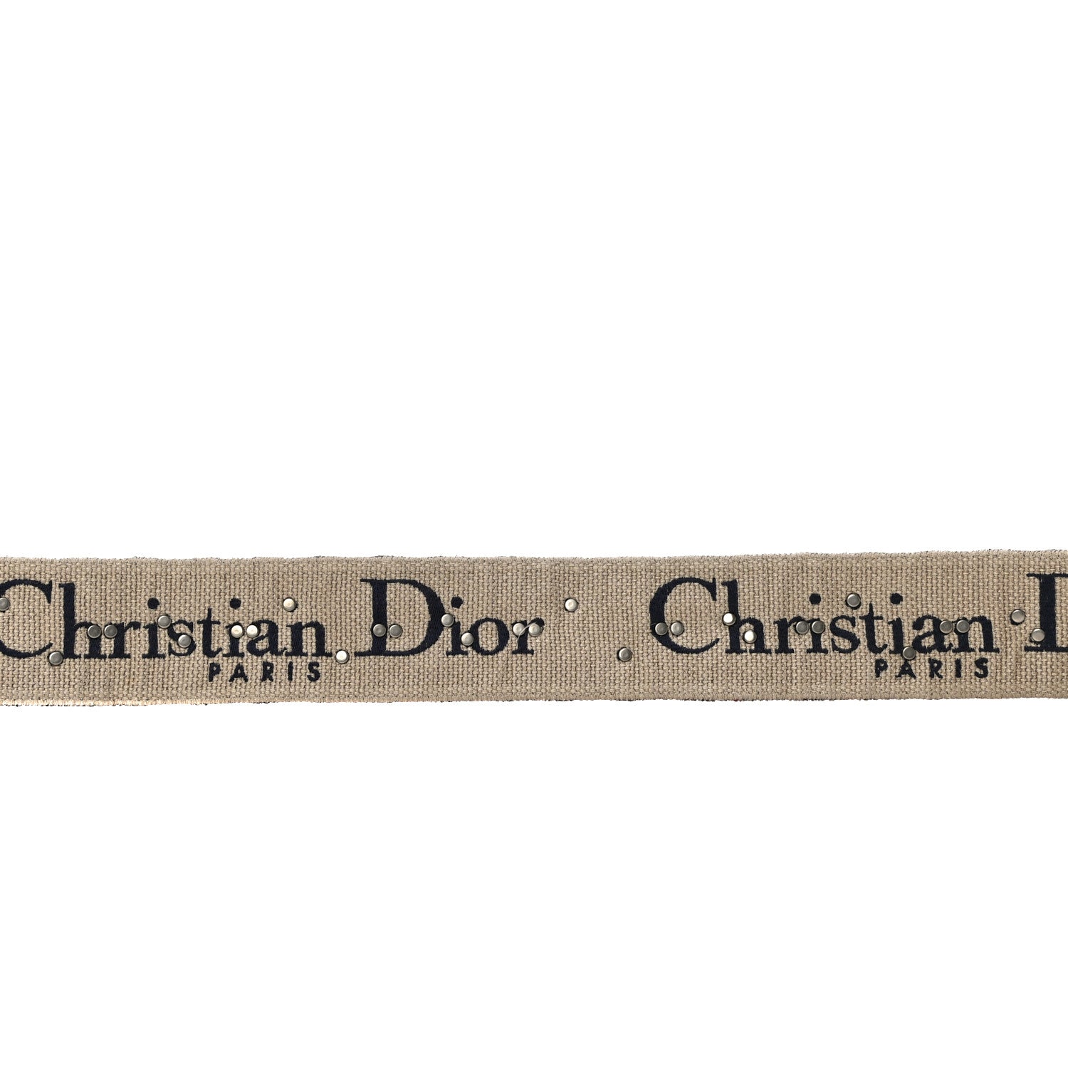 Christian Dior Oblique Studded Shoulder Strap Blue 6 of 7