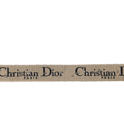 Christian Dior Oblique Studded Shoulder Strap Blue 6 of 7