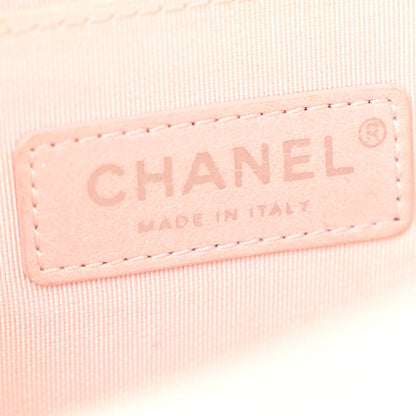 Chanel Calfskin Pearl Chevron Small Boy Flap White 6 of 11