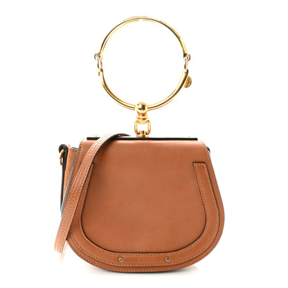 Chloe Calfskin Suede Small Nile Bracelet Bag Caramel 1 of 9