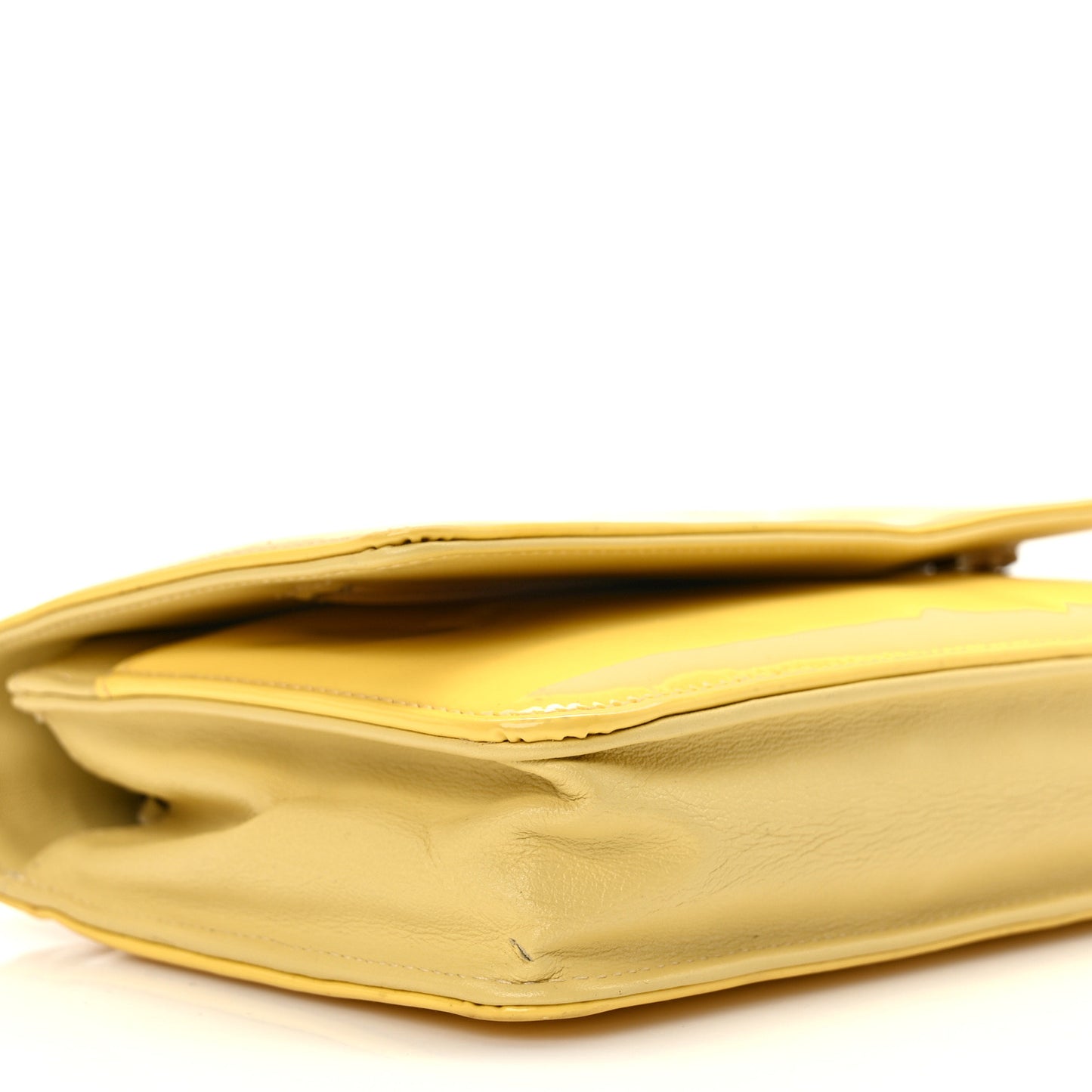 Patent CC Compact Wallet on Chain WOC Yellow