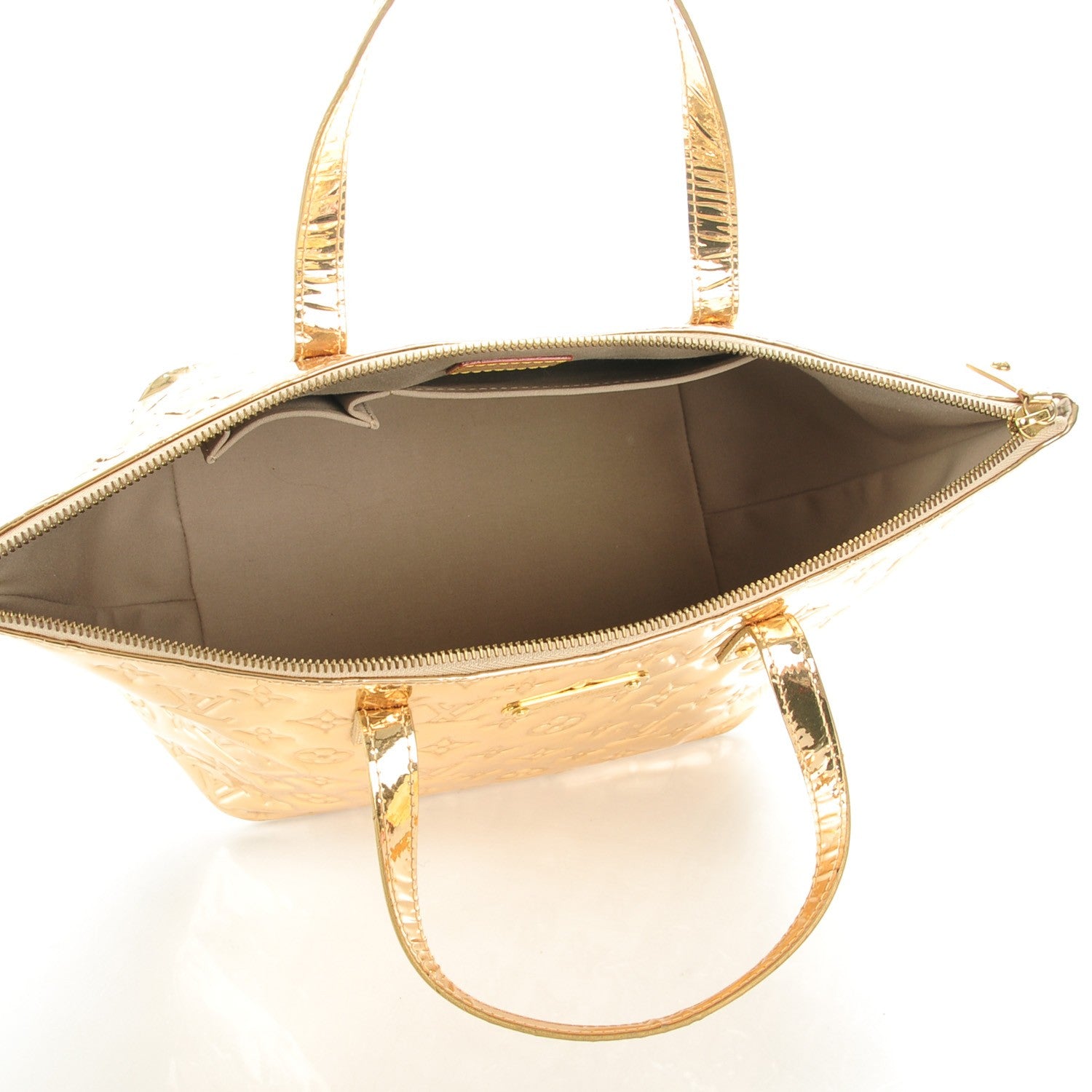 Louis Vuitton Monogram Miroir Bellevue PM Dore Gold 5 of 7