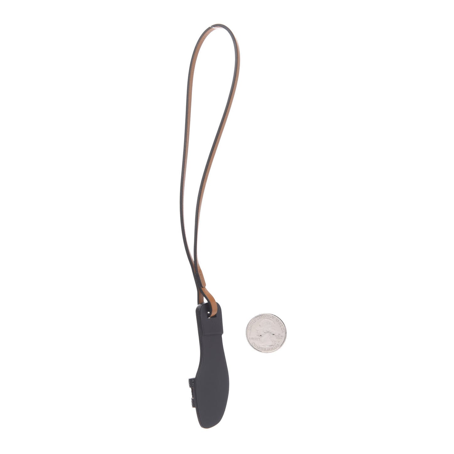 Epsom Butler Calfskin Hunter Oran Nano Bag Charm Black