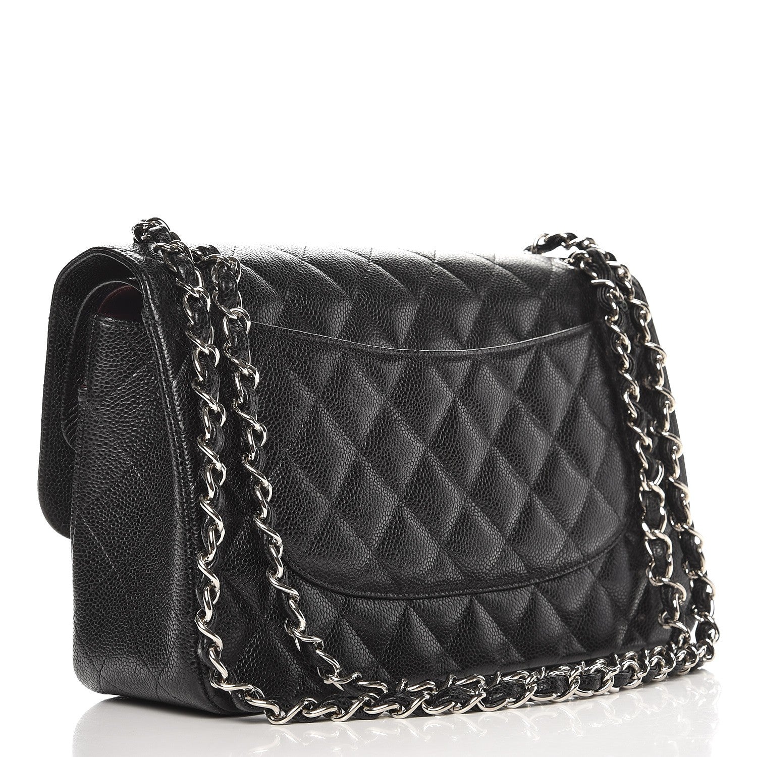 Chanel Caviar Quilted Jumbo Double Flap Black 4 of 9