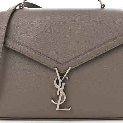Saint Laurent Grain de Poudre Medium Classic Monogram Cassandra Top Handle Earth 8 of 10