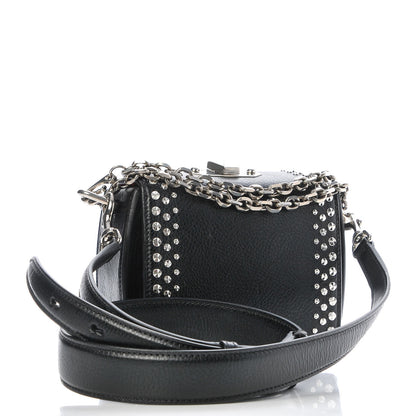 Alexander McQueen Grained Calfskin Studded Box Shoulder Bag 16 Black 3 of 6