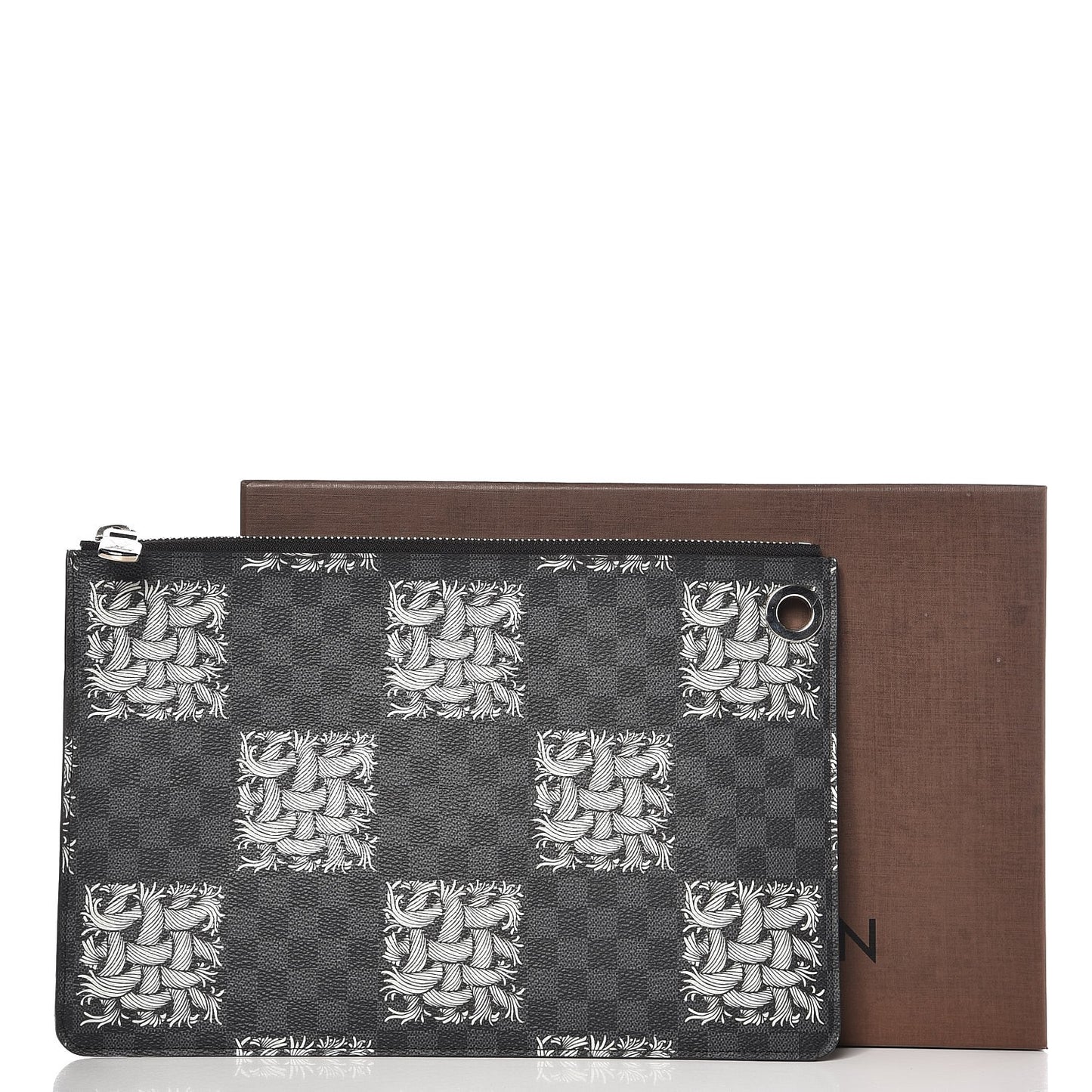 Damier Graphite Rope Pochette Jour PM White