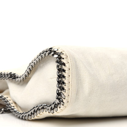 Stella McCartney Linen Falabella Fold Over Tote Pure White 7 of 10