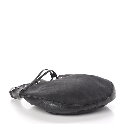 Gucci Monogram Drawstring Hobo Black 4 of 9
