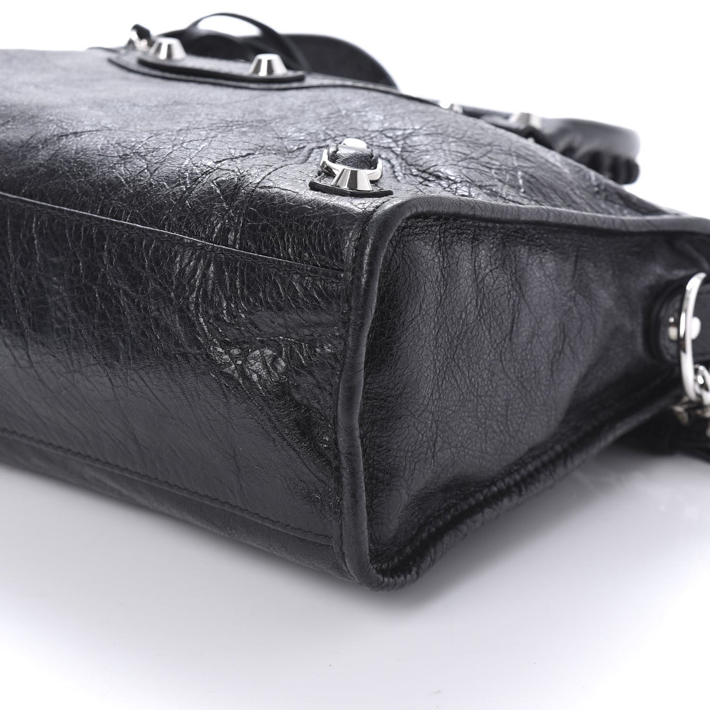 Agneau Classic Silver Hardware S City Black