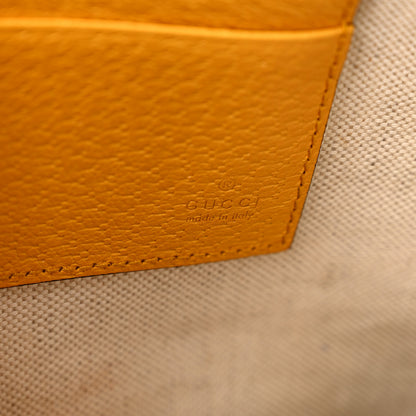 Gucci GG Supreme Monogram Neo Vintage Zip Wristlet Pouch Beige New Acero Crop 6 of 8