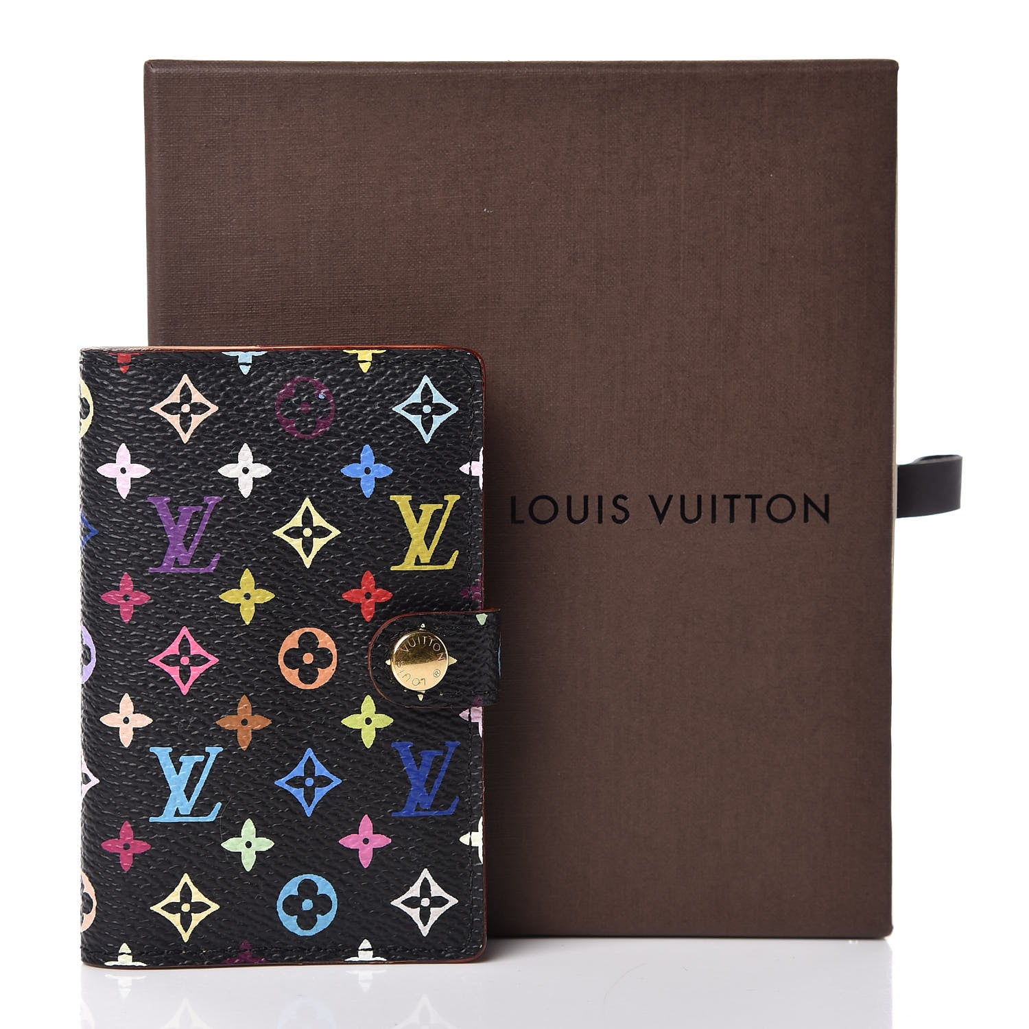 Louis Vuitton Monogram Multicolor Carnet de Bal Mini Agenda Cover Black 9 of 9