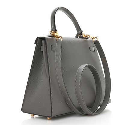 Hermes Epsom Kelly Sellier 25 Etain 3 of 11