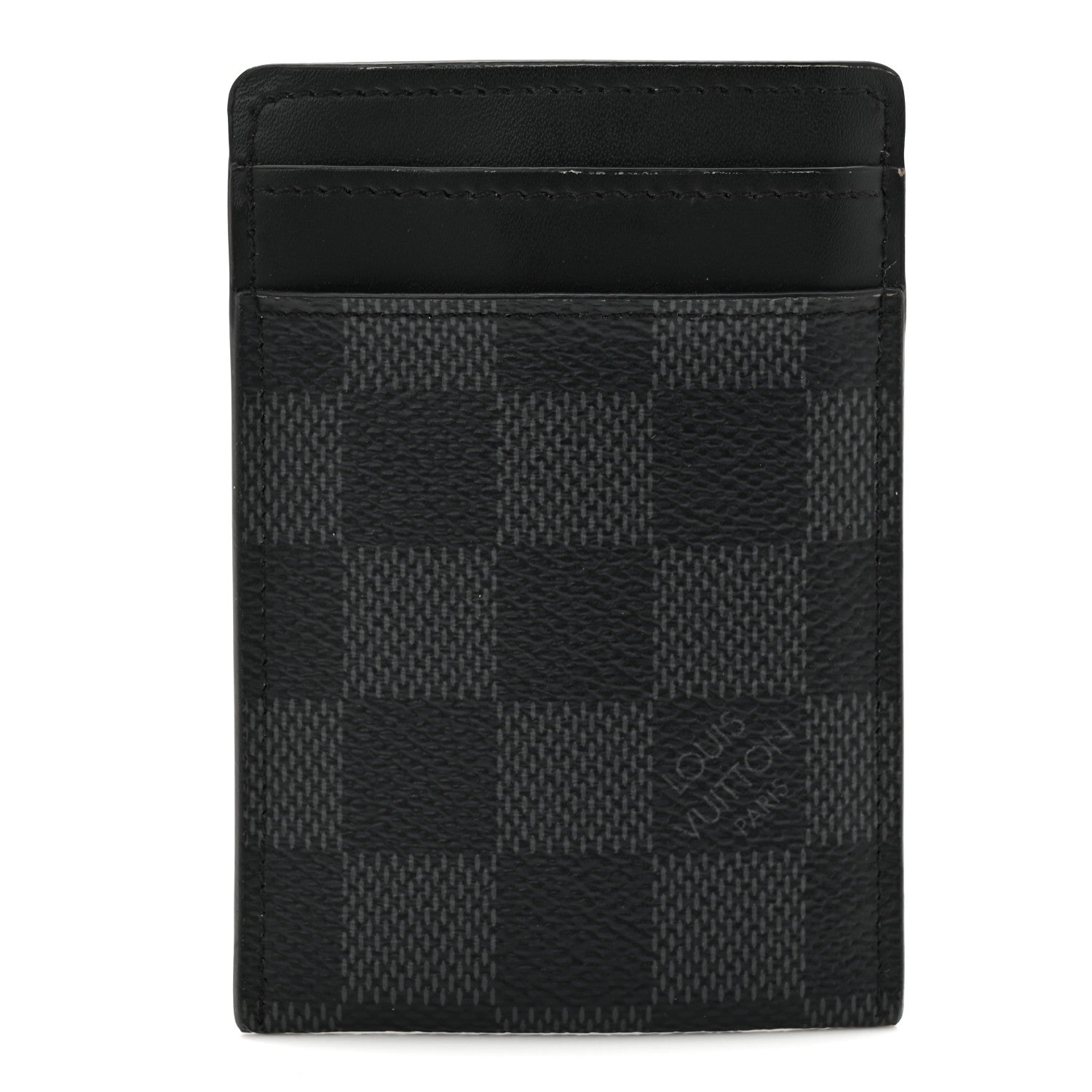 Louis Vuitton Damier Graphite Pince Card Holder Bill Clip 1 of 5