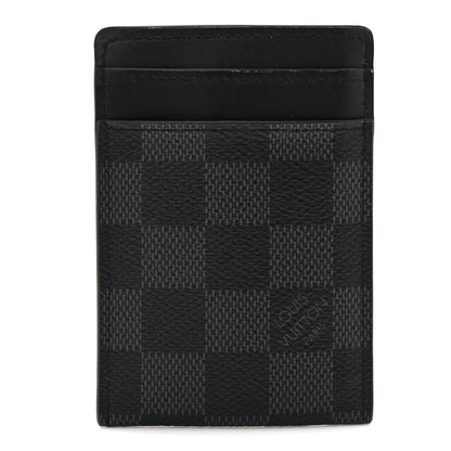 Louis Vuitton Damier Graphite Pince Card Holder Bill Clip 1 of 5