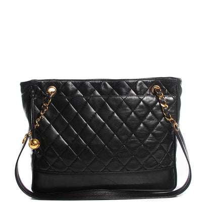 Chanel Lambskin Quilted Shoulder Bag Black 1 of 8