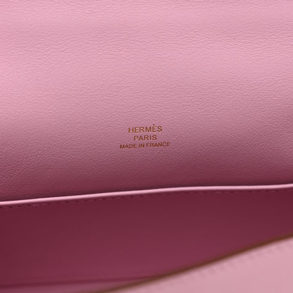 Hermes Swift Kelly Pochette Clutch Mauve Sylvestre 7 of 10